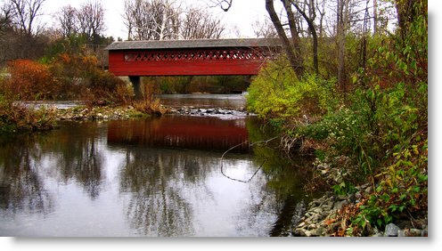 Red Covered Bridge in Bennington, VT