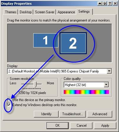 enable second monitor