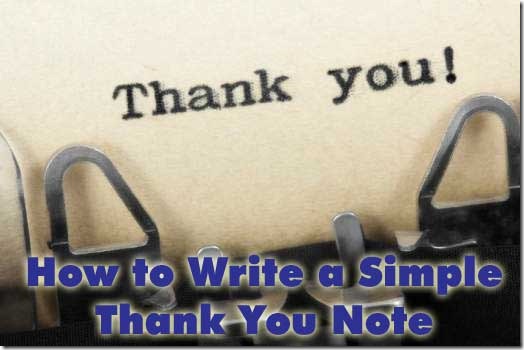 how to write thank you note how to write thank you note